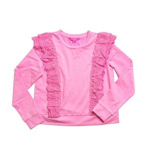 New! Lilly Pulitzer Deva Sweatshirt in Pink Shandy